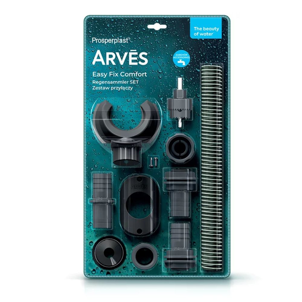 Komplet za spajanje ARVES Easy Fix Comfort Prosperplast, svijetli bazalt |  |  |